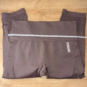 Gymshark Energy+ Seamless Cropped Leggings Size Small Adjustable- Brown thumbnail 7