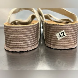 Women’s Tan Slides with Woven Straps - Size 42 EU - NWOT thumbnail 6