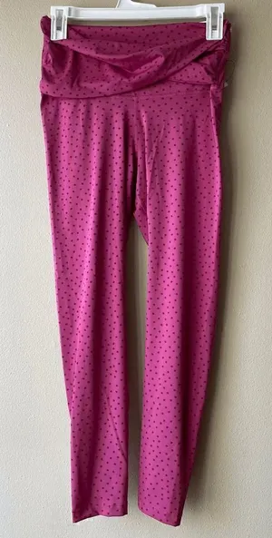 Nike Pink with Polka Dots High Rise 7/8 Length Tight Size Medium thumbnail 1