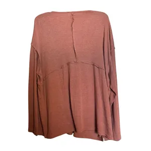 BKE Buckle Tunic Top Womens XL Orange Boho Button Detail Stretch Blouse thumbnail 5