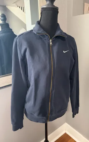 Nike The Athletic Department Full Zip Black Y2K Track Jacket Size Large thumbnail 1
