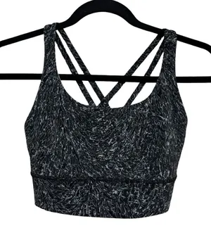 Lululemon Energy Bra Long Line Medium Support, B–D Cup - Size 6 thumbnail 1