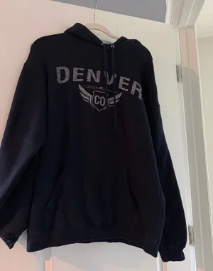 Denver CO navy blue hoodie thumbnail 1