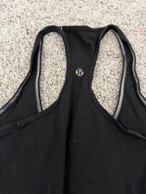 Lululemon black razor back tank top thumbnail 7