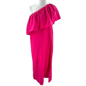 Tuckernuck Pomander Place‎ Florencia Ruffle Shoulder Linen Blend Dress Sz Medium thumbnail 7