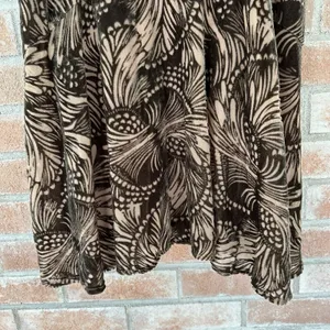 Free People Ellie Mini Dress Velvet Brown Studded XS Witchy Fairy Grunge Boho thumbnail 4