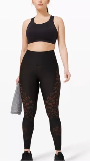 Lululemon Mapped Out High-Rise Camo Tights 28" - Black thumbnail 6