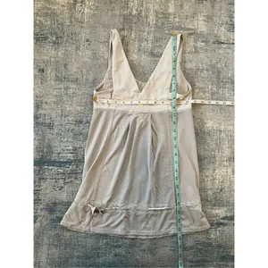 Lululemon Heathered Light Grey Wee Stripe Hustle & Bustle Tank Size 4 thumbnail 4
