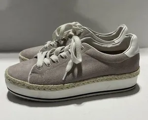 Steve Madden Rule Platform Suede Taupe Sneakers Size 9.5 thumbnail 1