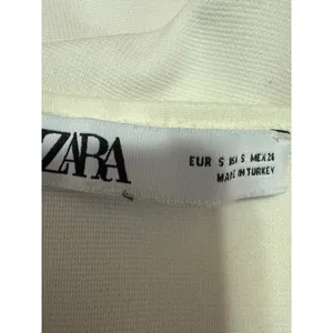 Zara White Sleeveless Crew Neck Cami Camisole Tank Mini Shift Dress Size S thumbnail 3