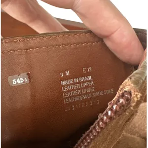 Tory Burch Alaina Suede Pebbled Leather Logo Ankle Booties Cognac Tan 9 thumbnail 6