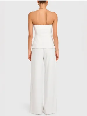 Amanda Uprichard Yadira Jumpsuit in White M thumbnail 5