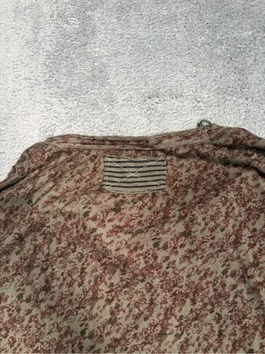 We the free people girl meets boy Floral Henley Long Sleeve Top Brown Olive XS thumbnail 12