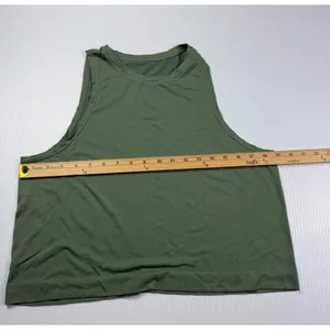 By Avocado Cropped Tank Top Sleeveless Athletic‎ Olive Green Activewear thumbnail 2