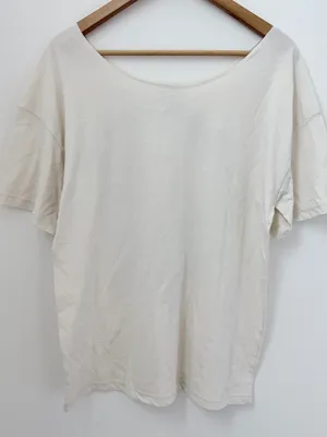 Post Malone Cowboy Off-the-Shoulder Graphic Off-White Tee thumbnail 8