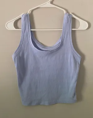 Wild Fable Women's Ribbed Tank Top - Light Blue thumbnail 1
