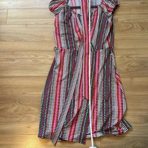 Laundry by‎ design multicolor polka dot dress with tie size small thumbnail 5