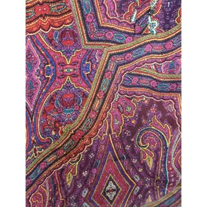 Lauren Ralph Lauren Purple Multicolor Abstract Top‎ Womens Large Bohemian Retro thumbnail 3