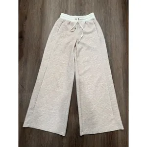 AS Revival Womens Wide Leg Lounge Pants Tan Space Dye Modal Blend Small NT-50274 thumbnail 2
