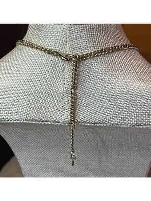 Lauren Ralph Lauren Gold Multicolor Crystal Necklace thumbnail 5