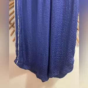 Women’s Free People Dark Blue Wide Leg Silky Pants w/ Pinstripe Elastic Waist ⭐️ thumbnail 3