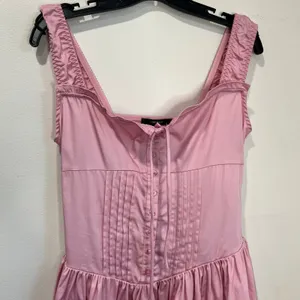 Forever‎ 21 Pink Milkmaid Mini Dress M NWT Corset Lace Trim Coquette Barbiecore thumbnail 6