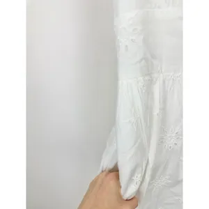 NEW J.Crew Eyelet Midi Dress Cotton Cottagecore Pockets Retro A Line White US 6 thumbnail 10