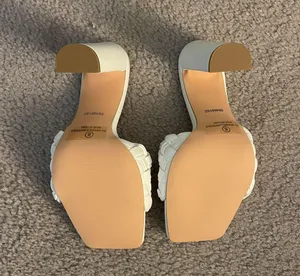 White Heeled Sandals Size 8 thumbnail 3