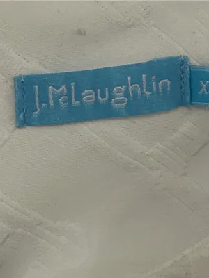J. McLaughlin White Textured Short-Sleeve Midi Dress thumbnail 5
