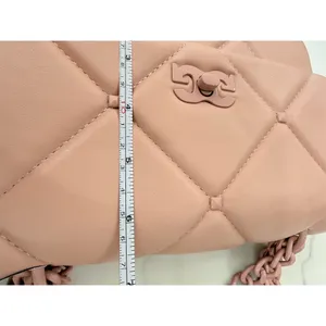 $159 Gilda Paris Small Quilted Shoulder Bag Blush Pink Chain Strap Logo cute thumbnail 6