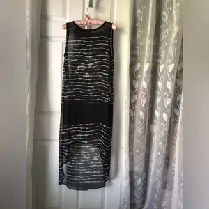 Zara high-low sheer midi dress, size xs thumbnail 3