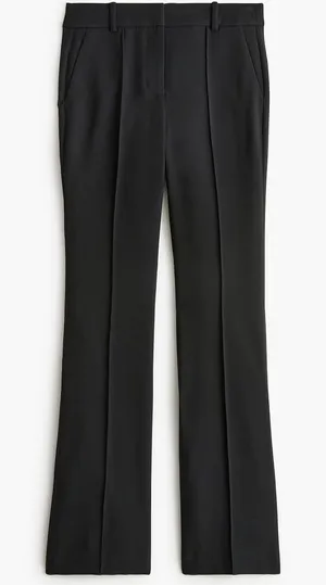 J.Crew Refined Pintuck Pants Black Tailored Trousers NWT Size 0 thumbnail 1