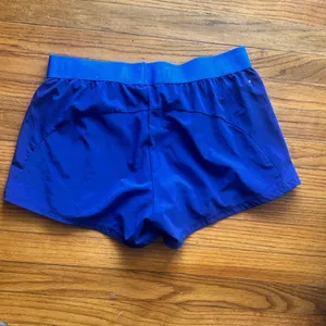 Nike Dri-FIT Blue Athletic Shorts Brief Lined Running Active Women’s L thumbnail 5