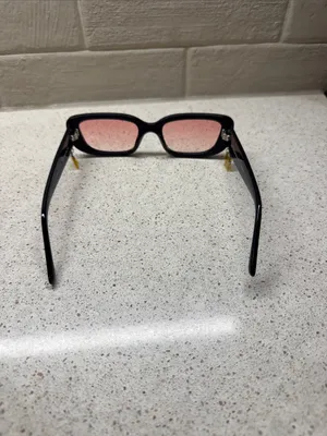 DIFF x Clueless Black Frame Sunglasses with Pink Lenses w/ Case and Cleaning Rag thumbnail 3