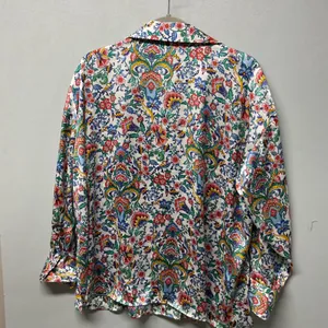 ZARA Floral Print Button Down‎ Shirt Long Sleeve Women Size Medium thumbnail 3