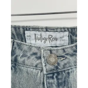 Indigo Rein Juniors' High-Rise Skater Wide-Leg Light‎ Wash Jeans Size 7x32 Q0021 thumbnail 3