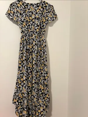 Abercrombie and Fitch Boho Midi Floral Dress Size XS thumbnail 5