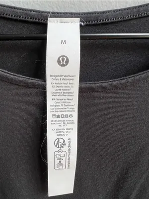 Lululemon Organic Cotton Cinched-Waist Dress Black Size Medium Sleeveless Shift thumbnail 6