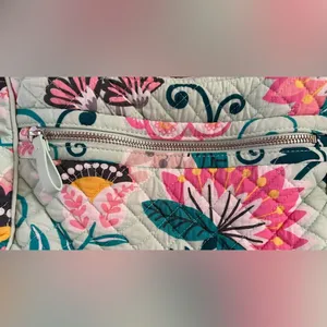 Vera Bradley RETIRED: | Mint Flowers pattern medium size crossbody purse thumbnail 5