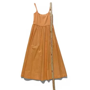 Old Navy Sunfish Orange‎ Midi Dress Small Cotton Fit Flare Summer Sundress thumbnail 4