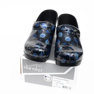 Dansko. Blue Garden Patent Clog.‎ thumbnail 4
