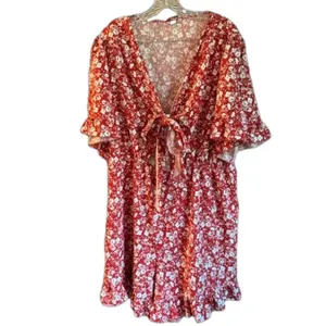 SheIn Boho Style Front Tie Shorts Jumpsuit thumbnail 8