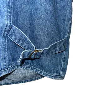 Vintage‎ Haggar Denim Utility Vest Large Blue Zip Front Workwear Pockets 90s thumbnail 4