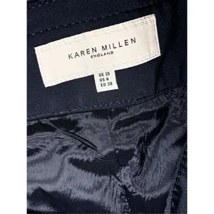 Karen Millen Women's Paneled Bow Belted Flared Hem Mini Skirt Black Size 6 thumbnail 16