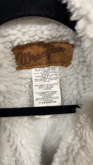 Wrangler Sherpa Lined Jacket Denim thumbnail 2