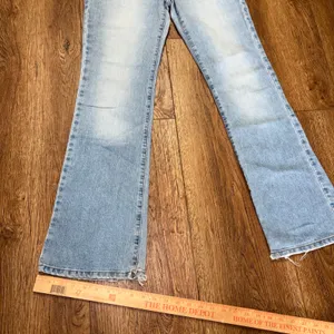 Y2K American Eagle Light Wash Bootcut Jeans Womens 4 Mid Rise Denim boho western thumbnail 7