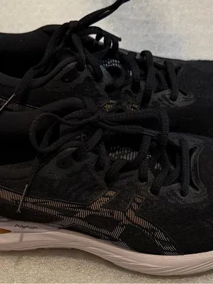 Oasis Women's Black Athletic Sneakers with Gold Accents thumbnail 7