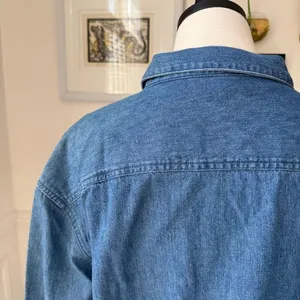 Vintage Northern Tradition Snowman Denim Chambray Button Up Shirt XL thumbnail 5