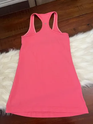 Lululemon Racerback Tank Top Size 4 Pink Reversible Buttery Soft Athletic thumbnail 2