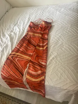 Marble Orange Dress thumbnail 5